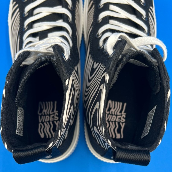 🦨 New UNISEX PF FLYERS LET IT FLOW ALLSTON X CHILLHOUSE HI TOP CANVAS SNEAKER - Picture 5 of 12